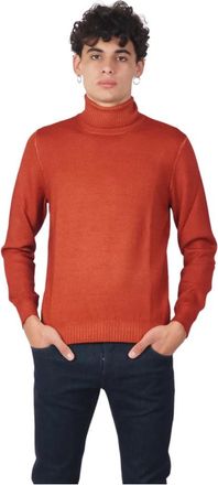 Barba Wollen coltrui in beige - Heren - Coltruien - Bruin - M - Wol - Truien & Vesten