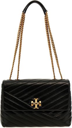 Tory Burch Kira Chevron Convertible Borse A Tracolla Nero-Donna