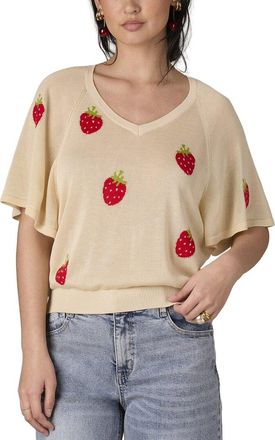 Wit & Wisdom Wit & Wisdom Bat Wing V-Neck Jacquard Top