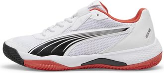 Puma Mens Nova Court Sneaker, White-Black-Active Red, 9.5 UK