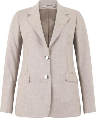Tagliatore Parigi Blazer - Dames - Blazers - Beige - M - Wol - Jassen