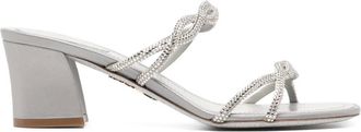 Rene Caovilla Sandali con strass 55mm - Grigio