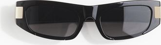 H&M Schmale Cat-Eye-Sonnenbrille - Schwarz