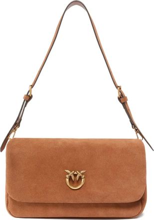 Pinko Borsa a spalla con logo - Marrone