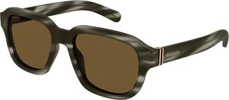 Gucci GG1508S 003 Mens Sunglasses Tortoiseshell Size 55 - Free RX Lenses - Free RX Lenses