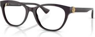 Versace 53mm Cat Eye optical glasses in Violet at Nordstrom