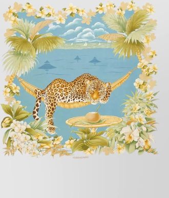Ferragamo silk printed scarf