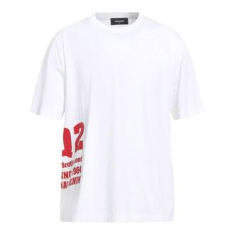 Dsquared2 DSquared2 Heren T-shirt met zijlogo (Wit)
