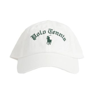 Polo Ralph Lauren Woven Cap - male - Polo Ralph Lauren - Hats & Caps - White - ONE SIZE - Accessories
