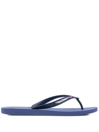 Diesel thong-style flip flops - men - Rubber/Rubber/Rubber - 46 - Blue