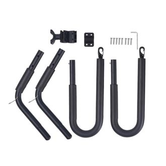 OEM 1 Portatablas De Surf Para Bicicleta, Se Fija A La Tija Del Sill&iacute;n, Aluminio Negro, Compatible Con Todas Las Bicicletas, Para Desplazamientos Urbanos 