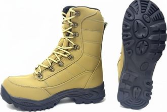 Generic Coyote Commando Boots Dutch Army Style Tan Desert Waterproof Assault Combat Boot (Tan, UK Footwear Size System, Adult, Men, Numeric, Medium, 11)