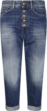 Dondup Cropped Jeans - Dames - Cropped Jeans - Blauw - W30 - Katoen - Jeans