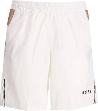 BOSS elasticated-waist shorts - White
