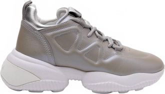 Hogan Womens Interaction Sneakers In Grey