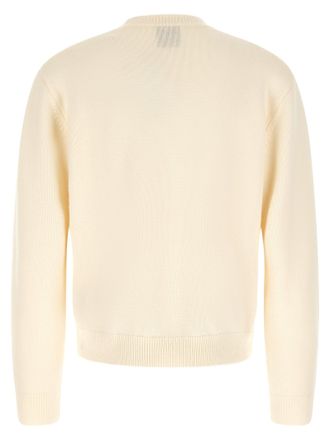 Casablanca Intarsia Logo Wool Sweatshirt - White