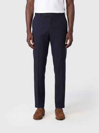 Pantaloni Torino Slim Fit Tailored Virgin Wool Trousers with Slash Pockets