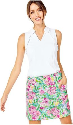 Lilly Pulitzer Maryana Skort UPF 50+ Womens Skort Resort White Monarch Rose : XXS, Nylon/Spandex