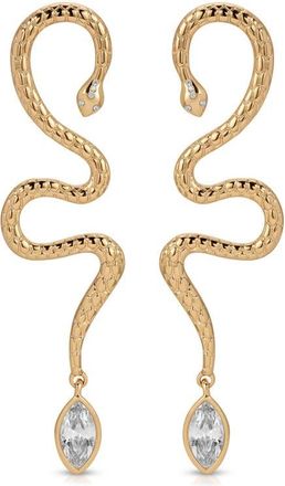 Ettika Serpentina Single Statement Drop Earring in Gold at Nordstrom