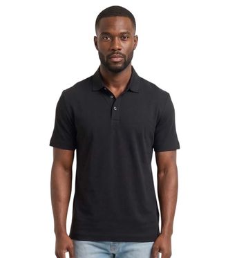 HUGO BOSS Black Shirt Collar Polos