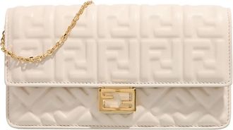 Fendi Crossbody Bags - Wallet On Chain Baguette - beige - Crossbody Bags for ladies