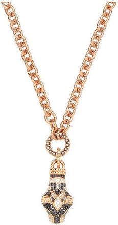 Gucci Le Marche Des Merveilles 18k Gold 6.4 CT Diamond Cable Chain Necklace Size 17.72 inches YBB43458800100U