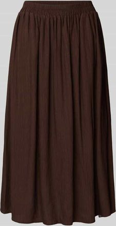 OPUS Glockenrock aus Viskose-Mix mit elastischem Bund Modell Romie in Dunkelbraun, Gr&ouml;&szlig;e 34