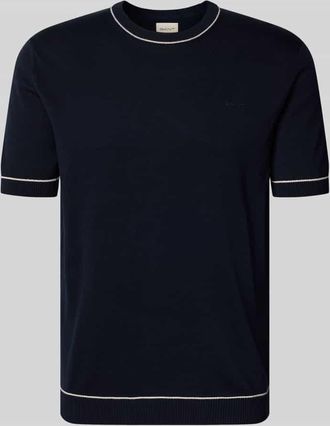 GANT Regular Fit Poloshirt mit Label-Stitching in Marine, Gr&ouml;&szlig;e XXXL