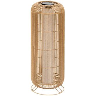 Atmosphera L&aacute;mpara De Pie De Exterior Solar Loise Beige H78cm Atmosphera Cr&eacute;ateur DInt&eacute;rieur