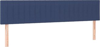 vidaXL Cabecero Con Led De Tela Azul 180x5x78/88 Cm Vidaxl