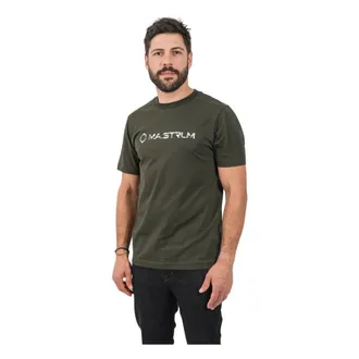Mastrum Ma.strum, Tops, Heren, Groen, L, Katoen, Cracked Logo T-shirt