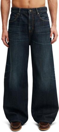 Cotton On Mens Super Baggy Jean in Selvedge Worn Blue at Nordstrom, Size 32 X 32