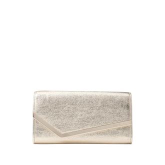 Jimmy Choo London Emmie Brilliance Fabric Clutch - female - Jimmy Choo - Clutches - Gray - ONE SIZE - Bags
