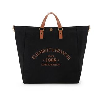 Elisabetta Franchi Tote Bags, female, Black, Size: ONE SIZE Bags