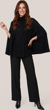 Mart Visser Lizanna Lurex Poncho Zwart