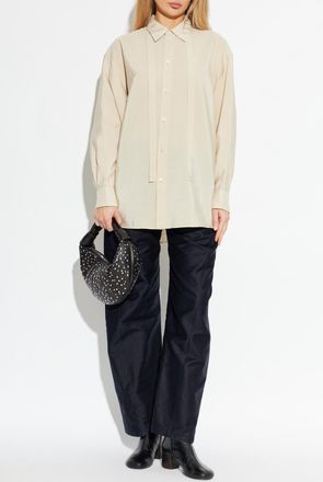 Christophe Lemaire Loose-fit Silk Shirt, Womens, Beige