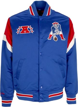 Mitchell & Ness NFL Heavyweight Bomberjack New England Patriots - Heren - Bomber jackets - Blauw - XL - Polyester - Jassen
