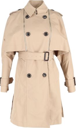 Vivienne Westwood Pre-owned Womens Trench Coat in Beige Cotton - Size EU 40 (Womens)