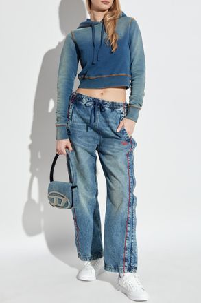 Diesel Sweatshirt F-SLIMMY-HOOD-Q1, Womens, Blue