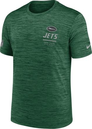 Nike New York Jets Sideline Team Issue Velocity Nike Mens Dri-FIT NFL T-Shirt in Green | 02ER3PC72-7VD