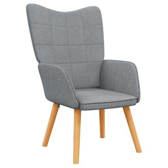 vidaXL Sill&oacute;n De Relax De Tela Gris Claro Vidaxl