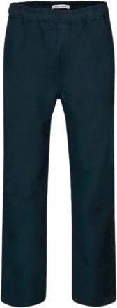 Sams&oslash;e & Sams&oslash;e Biologisch katoenen broek met rechte pijpen - Heren - Straight fit broeken - Blauw - XL - Katoen - Broeken
