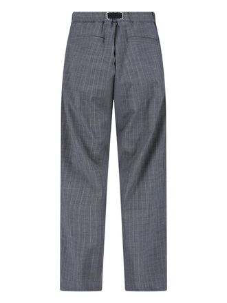 White Sand Mens Trousers Grey Virgin Wool