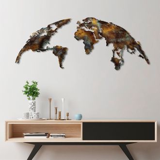 Dmora Cuadro Mosaba, Estructura De Metal, 150x59h Cm Multicolor