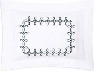 Matouk Gordian Knot Egyptian Cotton Percale Pillow Sham in Baltic at Nordstrom, Size Standard