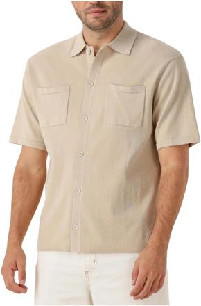 Drykorn Beige Polo Malecc 420198 - Heren - Ronde hals truien - Beige - S - Truien & Vesten