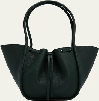 Proenza Schouler Large Ruched Pebbled Leather Tote Bag