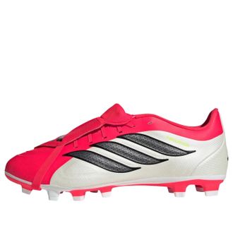 adidas Predator Club Fold-Over Tongue Firm Ground/Multi Ground Soccer Cleats Lucid Red Core Black Cloud White JS0346