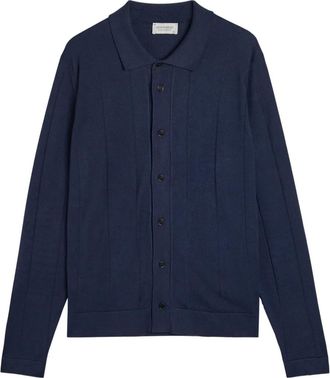 John Smedley Floyd buttoned cardigan - men - Cotton - S - Blue