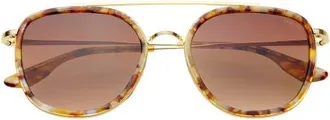 Freyrs Eyewear Weston Round Sunglasses in Brown Pearl at Nordstrom